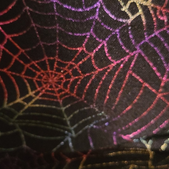 Cyber goth punk rave spider mini ruffle skirt neon skull handmade layered xs - Picture 5 of 10